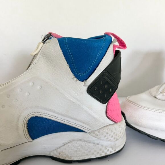 NIKE AIR HUARACHE RUN MID Top White Black Pink Women's Sz 9 - Picture 7 of 7